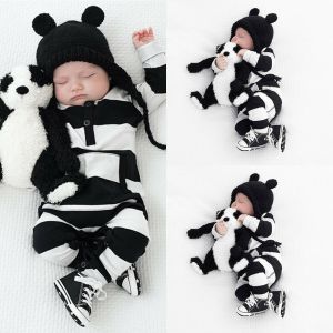 Newborn Infant Baby Boy Girl Kids Stripe Romper Jumpsuit Bodysuit Clothes Outfit